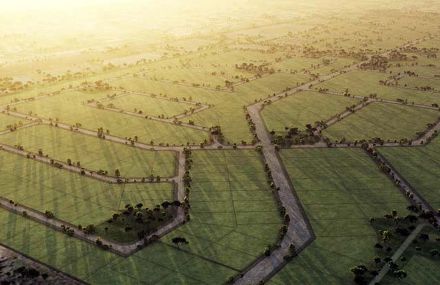 Aerial View of Royal Gardens
